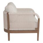 Maui Water Resistant Fabric Upholstered Outdoor Patio Chair in Cream