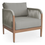 Maui Water Resistant Fabric Upholstered Outdoor Patio Chair in Grey