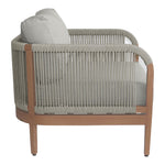 Maui Water Resistant Fabric Upholstered Outdoor Patio Chair in Grey