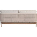 Maui 68" Water Resistant Fabric Upholstered Outdoor Patio Loveseat in Cream