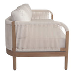 Maui 68" Water Resistant Fabric Upholstered Outdoor Patio Loveseat in Cream
