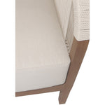Maui 68" Water Resistant Fabric Upholstered Outdoor Patio Loveseat in Cream