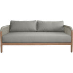 Maui 68" Water Resistant Fabric Upholstered Outdoor Patio Loveseat in Grey