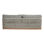 Maui 68" Water Resistant Fabric Upholstered Outdoor Patio Loveseat in Grey