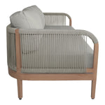 Maui 68" Water Resistant Fabric Upholstered Outdoor Patio Loveseat in Grey