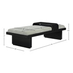 Arlington Chenille Fabric Upholstered Bench (22014-) in Mint Green