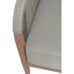 Maui 68" Water Resistant Fabric Upholstered Outdoor Patio Loveseat in Grey