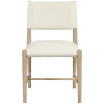 Andie Vegan Leather Upholstered Dining Chair in Cream