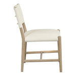 Andie Vegan Leather Upholstered Dining Chair in Cream