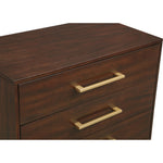 Maxine Wood Veneer And Iron Chest in Brown