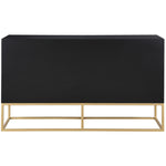 Maxine Wood Veneer And Iron Dresser in Black