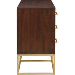 Maxine Wood Veneer And Iron Dresser in Brown