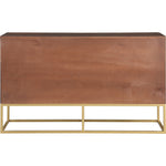 Maxine Wood Veneer And Iron Dresser in Brown