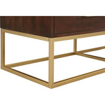 Maxine Wood Veneer And Iron Dresser in Brown