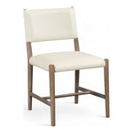 Andie Vegan Leather Upholstered Dining Chair in Cream