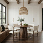 Andie Vegan Leather Upholstered Dining Chair in Cream