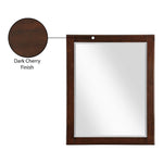 Maxine Wood Veneer And Iron Mirror in Brown