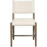 Andie Vegan Leather Upholstered Dining Chair in Cream