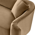 Destin Velvet Upholstered Chair in Beige