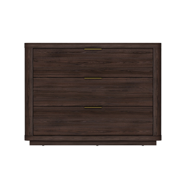 Evelyn 32" Nightstand (3-Drawer) in Brown