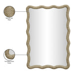 Meadow Jute Rope Framed Mirror in Natural