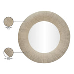 Meadow Jute Rope Framed Mirror in Natural