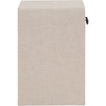 Medley Linen Textured End / Side Table in Cream