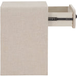 Medley Linen Textured End / Side Table in Cream
