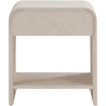 Medley Linen Textured End / Side Table in Cream