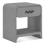 Medley Linen Textured End / Side Table in Grey