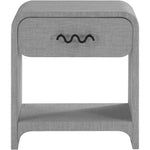 Medley Linen Textured End / Side Table in Grey