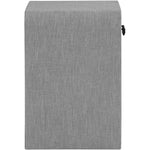 Medley Linen Textured End / Side Table in Grey
