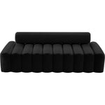 Melody 83.5" Velvet Upholstered Sofa in Black