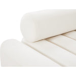 Melody 83.5" Velvet Upholstered Sofa in Cream