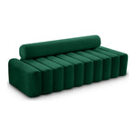 Melody 83.5" Velvet Upholstered Sofa in Green