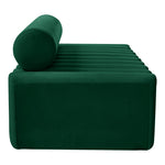 Melody 83.5" Velvet Upholstered Sofa in Green