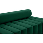 Melody 83.5" Velvet Upholstered Sofa in Green