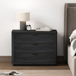 Evelyn 32" Nightstand (3-Drawer) in Charcoal Gray