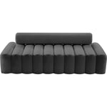Melody 83.5" Velvet Upholstered Sofa in Grey