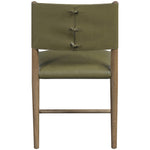 Andie Vegan Leather Upholstered Dining Chair in Olive