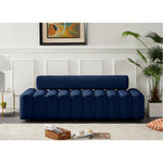 Melody 83.5" Velvet Upholstered Sofa in Navy