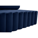 Melody 83.5" Velvet Upholstered Sofa in Navy