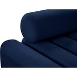 Melody 83.5" Velvet Upholstered Sofa in Navy