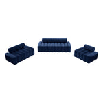 Melody 83.5" Velvet Upholstered Sofa in Navy