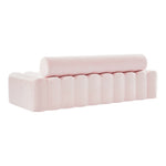 Melody 83.5" Velvet Upholstered Sofa in Pink