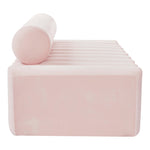 Melody 83.5" Velvet Upholstered Sofa in Pink
