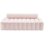 Melody 83.5" Velvet Upholstered Sofa in Pink