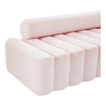 Melody 83.5" Velvet Upholstered Sofa in Pink