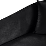 Destin Velvet Upholstered Chair in Black