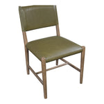 Andie Vegan Leather Upholstered Dining Chair in Olive